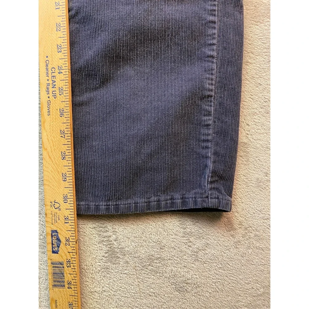 Banana Republic Rugged Jeans Corduroy Pants Mens 36L Navy Blue Straight 36x31